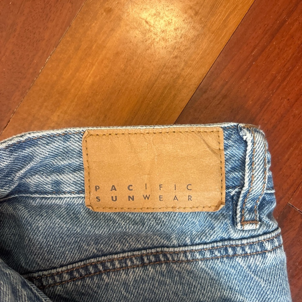 Pacific Sunwear Faded Blue Straight-Leg Jeans - Picture 2 of 4